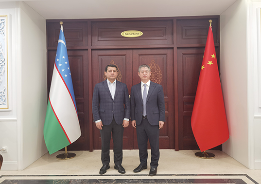 董事长朱上民拜访乌兹别克斯坦驻华大使阿尔济耶夫