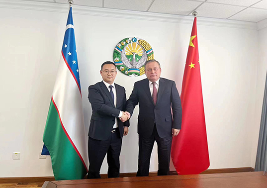 领路人集团副总裁、国际部总经理许志平会见乌兹别克斯坦四州政府代表团